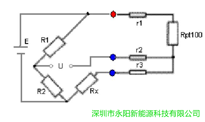 PT100温度传感器电路图